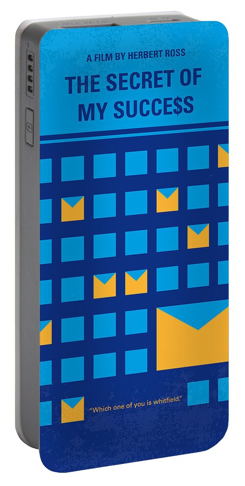 The Portable Battery Charger featuring the digital art No464 My THE SECRET SUCCES minimal movie poster by Chungkong Art