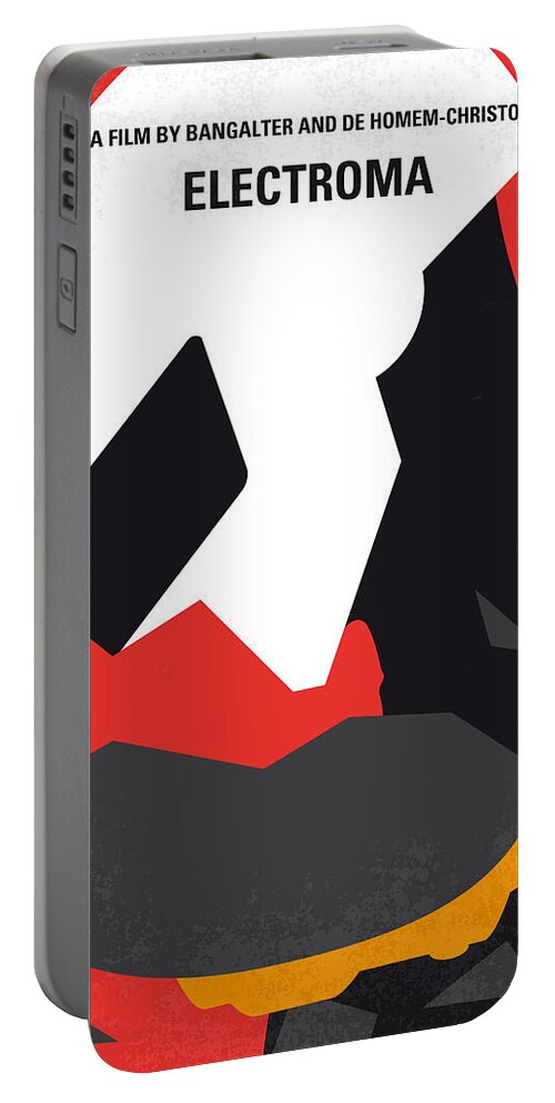 Electroma Portable Battery Charger featuring the digital art No556 My Electroma minimal movie poster by Chungkong Art