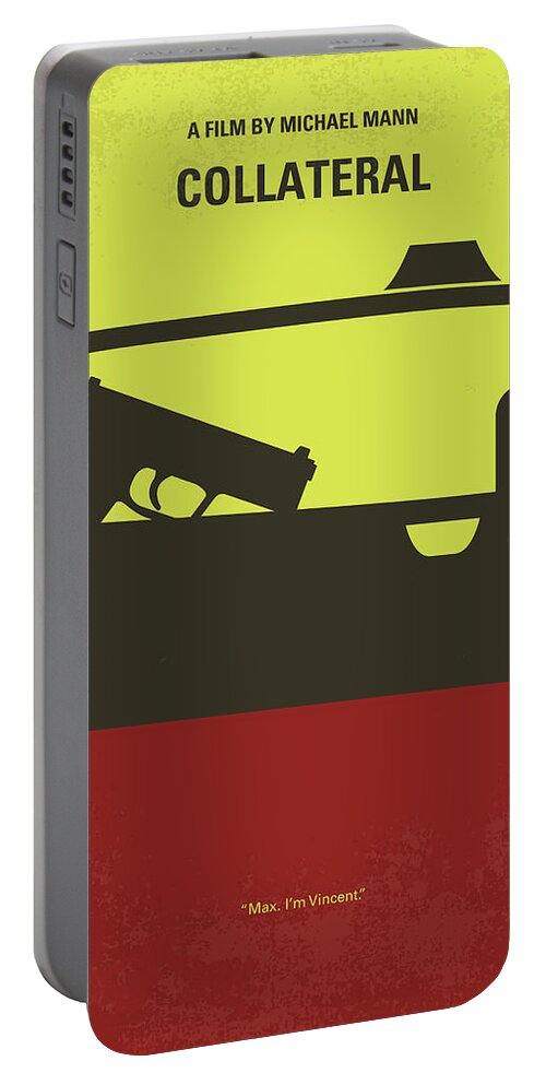 Collateral Portable Battery Charger featuring the digital art No691 My Collateral minimal movie poster by Chungkong Art