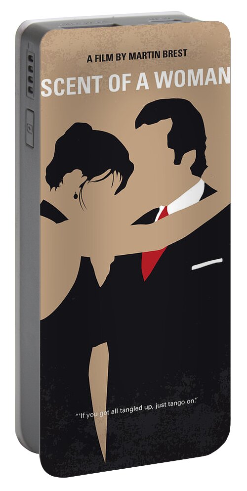 Scent Of A Woman Portable Battery Charger featuring the digital art No888 My Scent of a Woman minimal movie poster by Chungkong Art