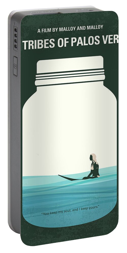 The Portable Battery Charger featuring the digital art No957 My The Tribes of Palos Verdes minimal movie poster by Chungkong Art