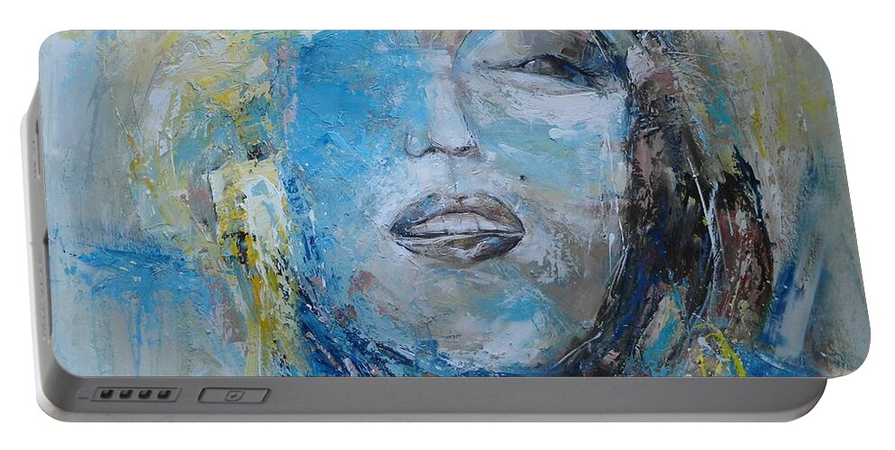 Marilyn Monroe Portable Battery Charger featuring the painting Norma Jeane by Dan Campbell