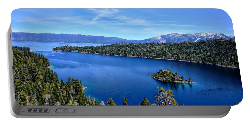 Emerald Bay Portable Battery Charger featuring the photograph North Lake Tahoe by Serena King
