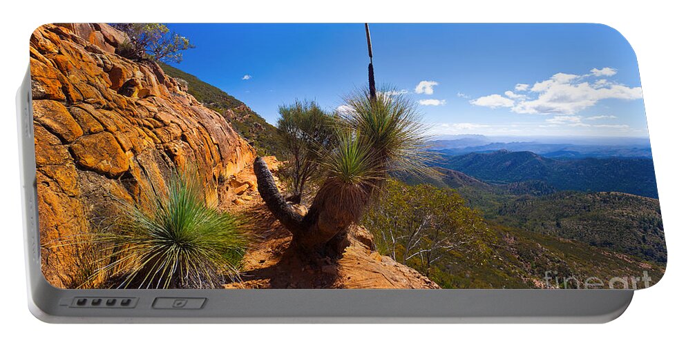 Northern Flinders Ranges Abc Range Outback Landscape Landscapes South Australia Australian Wilpena Pound Portable Battery Charger featuring the photograph Northern Flinders Ranges and the ABC Range by Bill Robinson