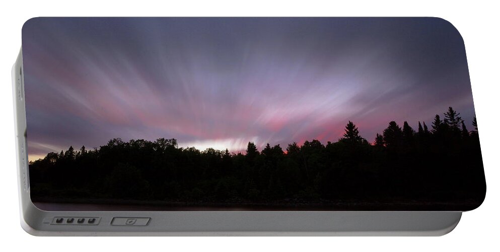 Sunset Portable Battery Charger featuring the photograph Northern Sky by Harry Moulton