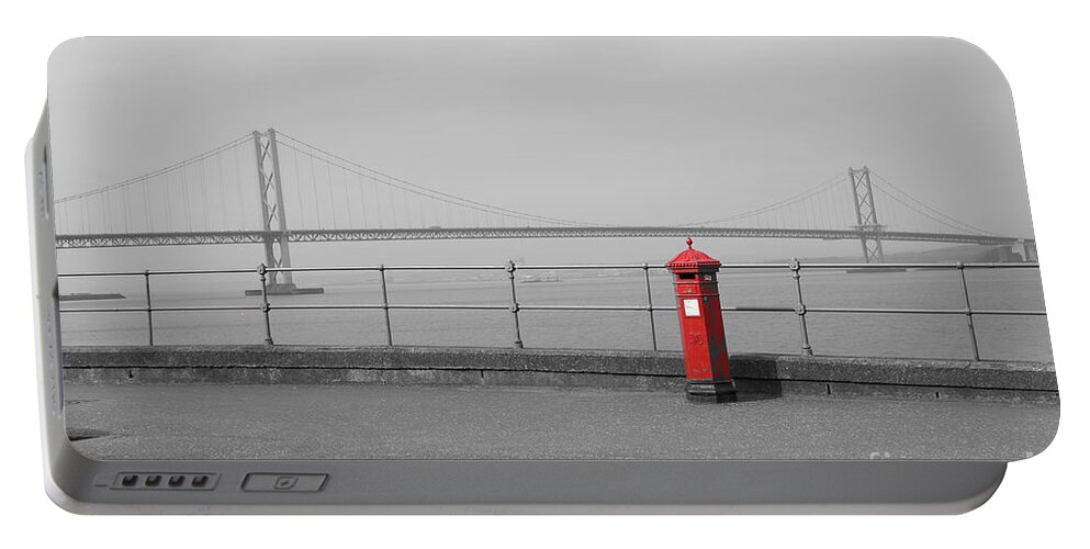 South Queensferry Embankment Portable Battery Charger featuring the photograph Nostalgia IV by Elena Perelman