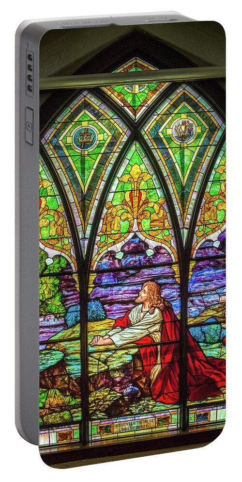 Gethsemane Portable Battery Charger featuring the photograph Not As I Will by Bill Pevlor