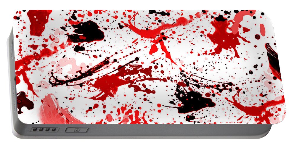 Abstract Portable Battery Charger featuring the digital art Not Guilty by Tim Hightower