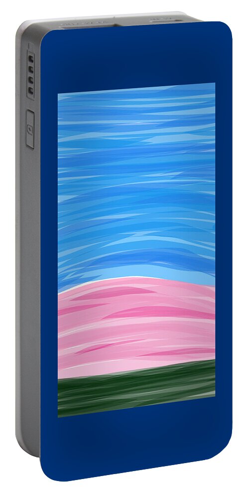 Digital Portable Battery Charger featuring the digital art November 6th 2016 - Evening Sky I by Annekathrin Hansen