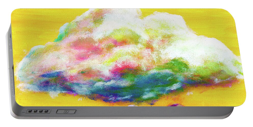 Landscape Portable Battery Charger featuring the painting Nubivagant by Meghan Elizabeth