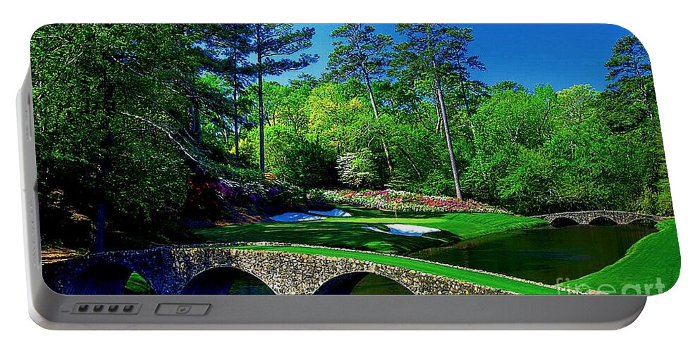 Golf Portable Battery Charger featuring the digital art Number 12 by Michael Graham