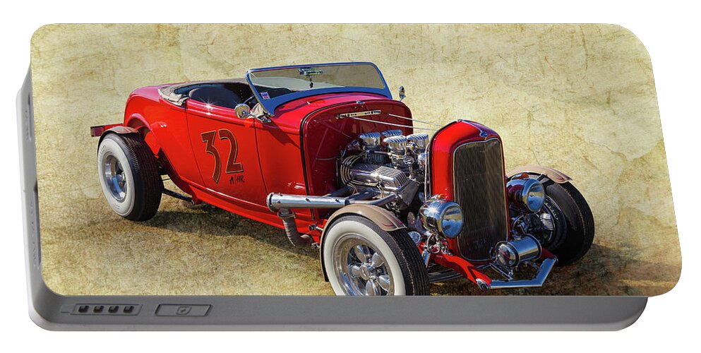 Hot Rod Portable Battery Charger featuring the photograph Number 32 by Keith Hawley