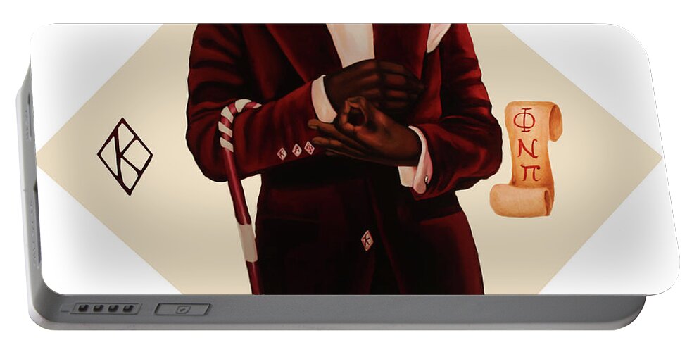 Nupe Portable Battery Charger featuring the painting Nupe by Jerome White