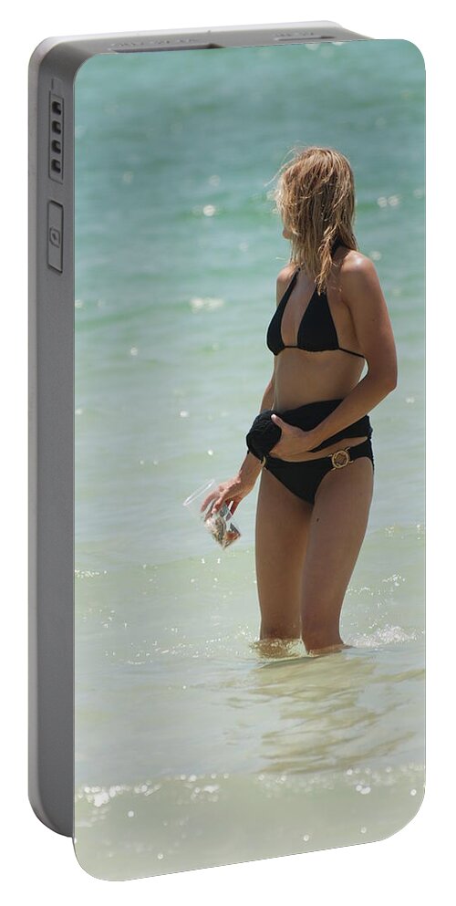Nautical Portable Battery Charger featuring the photograph Ocean Lady by Rob Hans