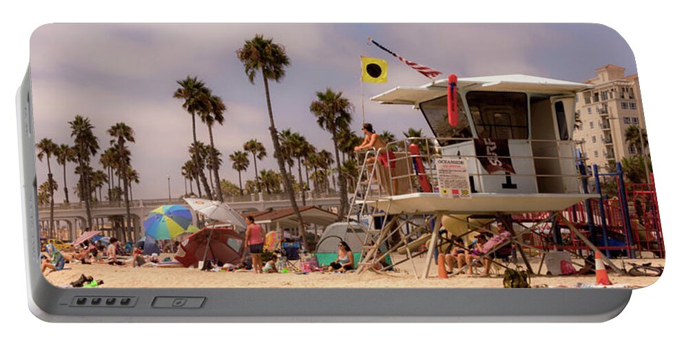 Landscape Portable Battery Charger featuring the photograph Oceanside Beach by Bryant Coffey