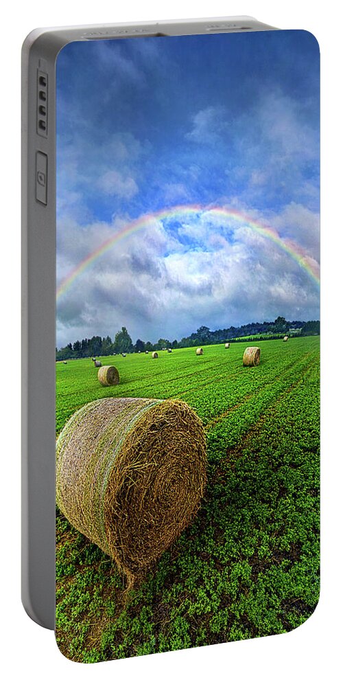 Environment Portable Battery Charger featuring the photograph Of The Light So Pure And True by Phil Koch