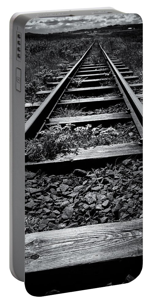 Rail Portable Battery Charger featuring the photograph Off the Rails by Nigel R Bell