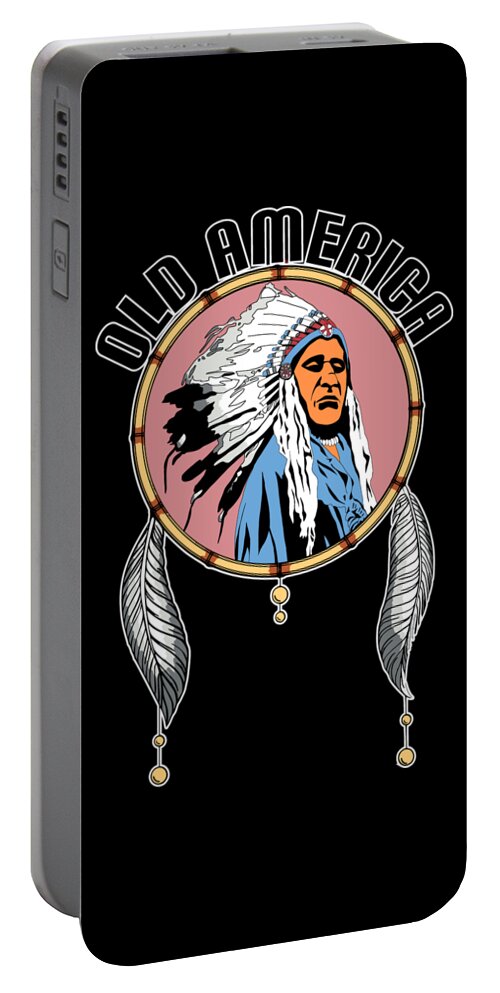 Old-america Portable Battery Charger featuring the digital art Old Amercia by Piotr Dulski