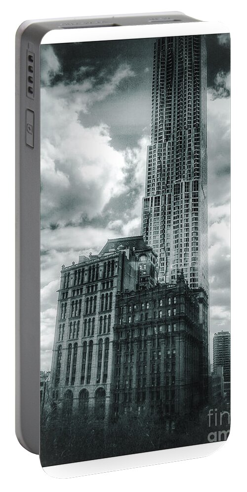 Nyc Portable Battery Charger featuring the photograph Old and New by Mark Gilman