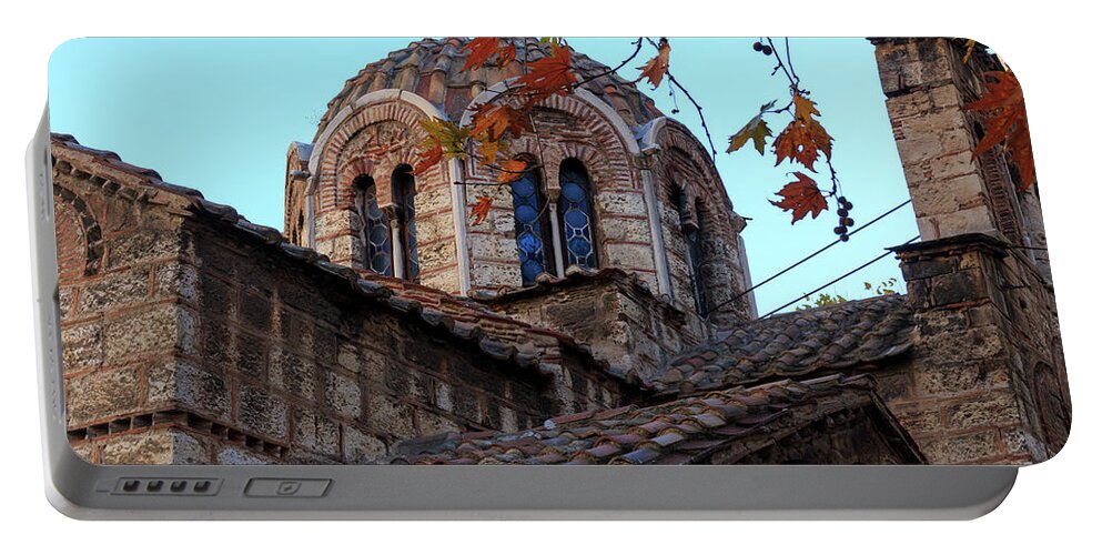 Old Portable Battery Charger featuring the photograph Old Athenian Church by Travis Rogers
