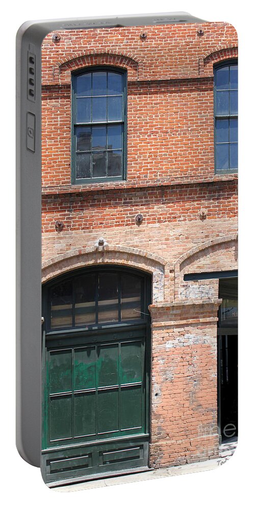 Architecture Portable Battery Charger featuring the photograph Old Brick Building by Todd Blanchard