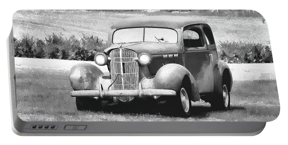 Buick Portable Battery Charger featuring the photograph Vintage Buick by Bonnie Willis
