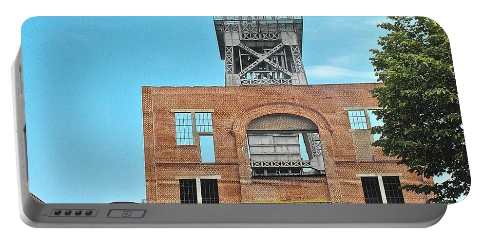 Belgium Portable Battery Charger featuring the photograph Old Cool Mine by Elisabeth Derichs