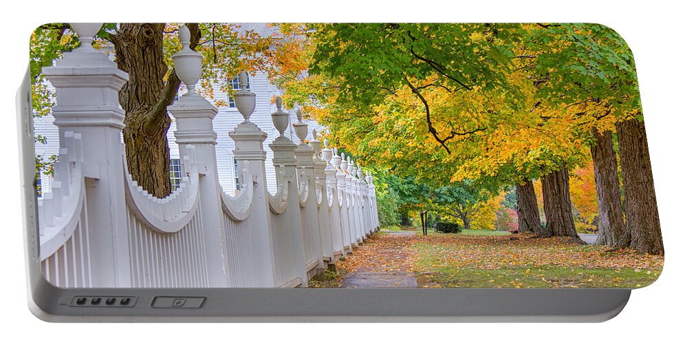 Church Portable Battery Charger featuring the photograph Old First Church Fence by Rod Best