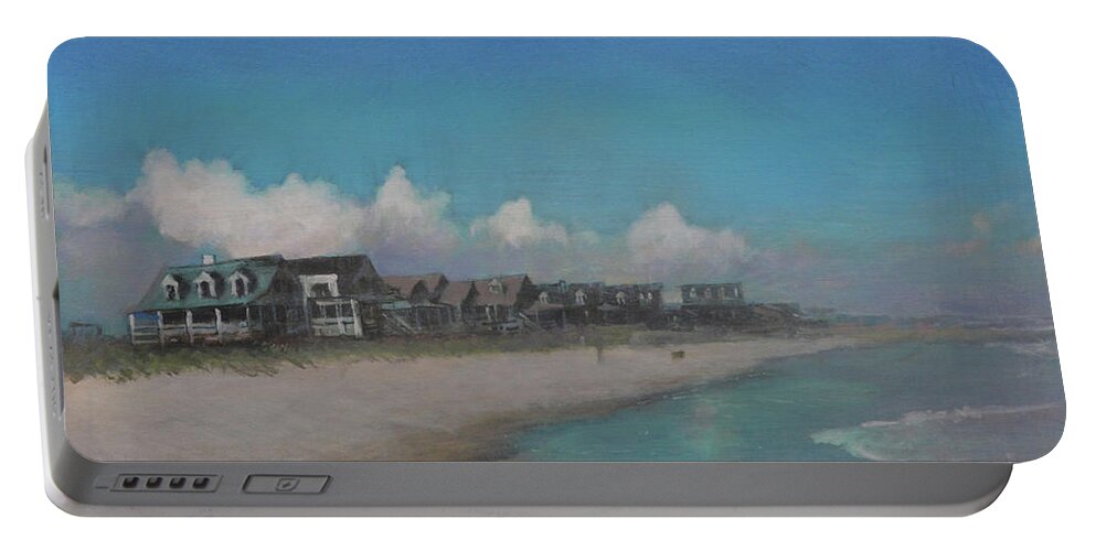 Pawley's Island Portable Battery Charger featuring the painting Old Pawleys by Blue Sky