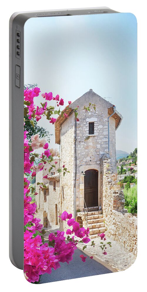 Provence Portable Battery Charger featuring the photograph Old Summer Town of Provence by Anastasy Yarmolovich