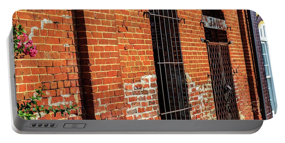 Jail Portable Battery Charger featuring the photograph Old Town Jail by Doug Camara