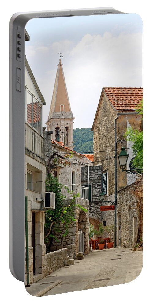 Old Town Portable Battery Charger featuring the photograph Old Town Stari Grad by Sally Weigand