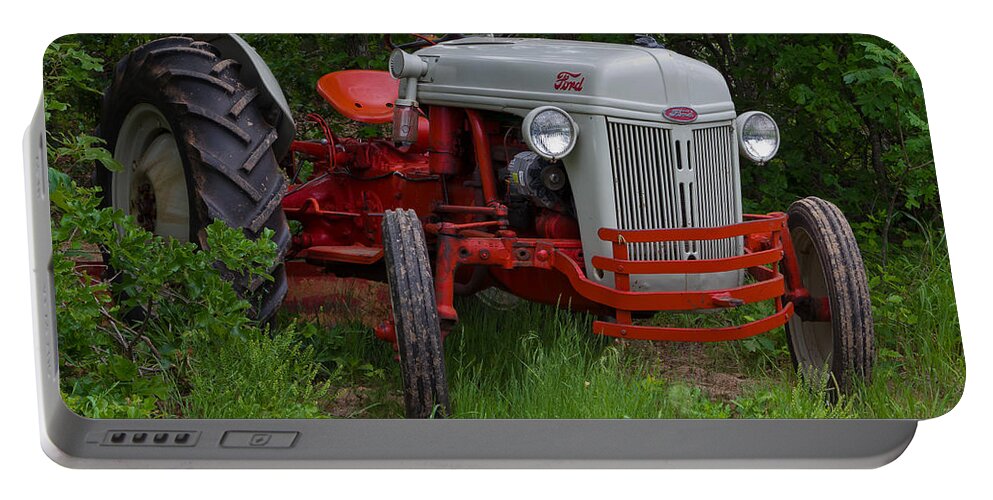 Old Tractor Portable Battery Charger featuring the photograph Old Tractor by Doug Long