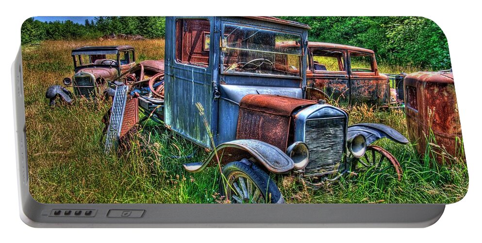 Car Portable Battery Charger featuring the photograph Old Truck 6 by Lawrence Christopher