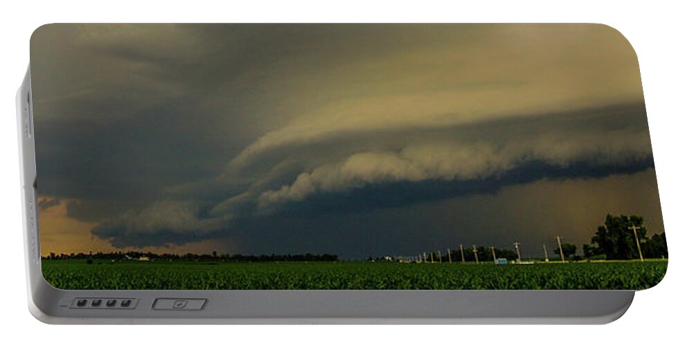 Nebraskasc Portable Battery Charger featuring the photograph Ominous Nebraska Outflow 007 by NebraskaSC