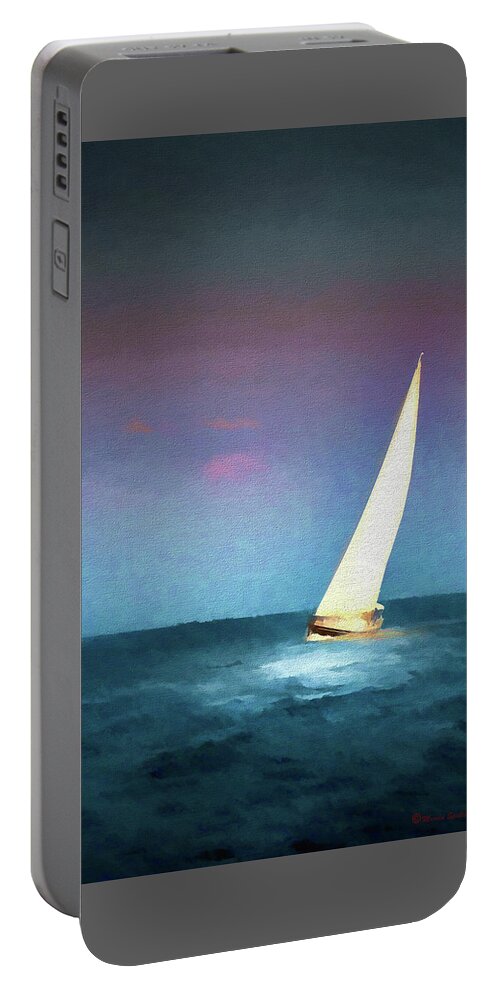 Sailboat Portable Battery Charger featuring the photograph On A Good Day by Marvin Spates