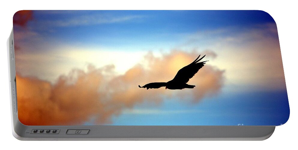 Vulture Portable Battery Charger featuring the photograph On the Prowl by Dani McEvoy