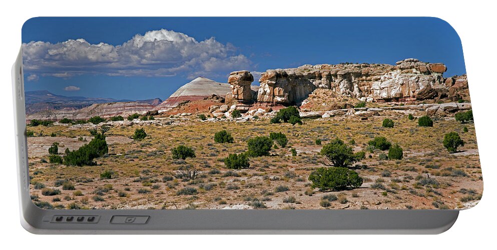 Capital Reef National Park Portable Battery Charger featuring the photograph On the road to Cathedral Valley by Cindy Murphy - NightVisions