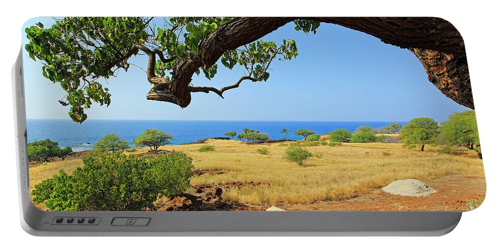 Lapakahi State Historical Park Portable Battery Charger featuring the photograph On the Way to Lapakahi by Jennifer Robin