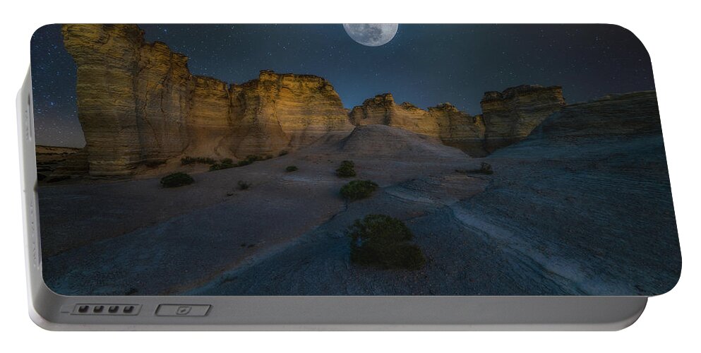 Blue Moon Portable Battery Charger featuring the photograph Once in a Blue Moon by Darren White