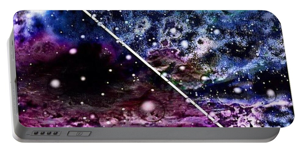 Space Portable Battery Charger featuring the photograph Only Bubbles Cross The Galactic Barrier by Nick Heap