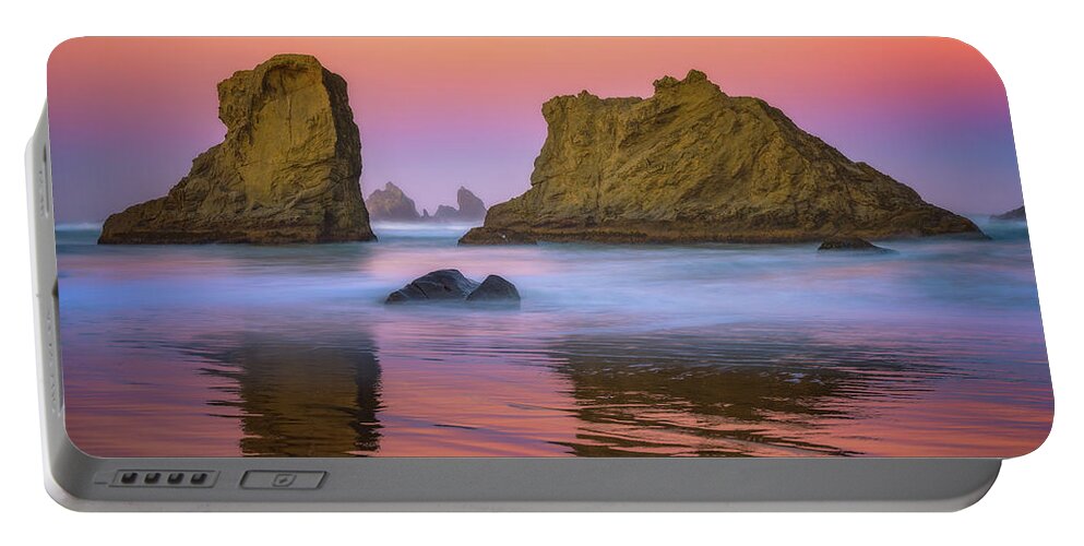 Oregon Portable Battery Charger featuring the photograph Oregon's New Day by Darren White