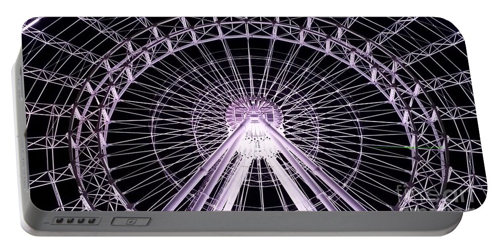 Photography Portable Battery Charger featuring the photograph Orlando Eye by Sheryl Unwin