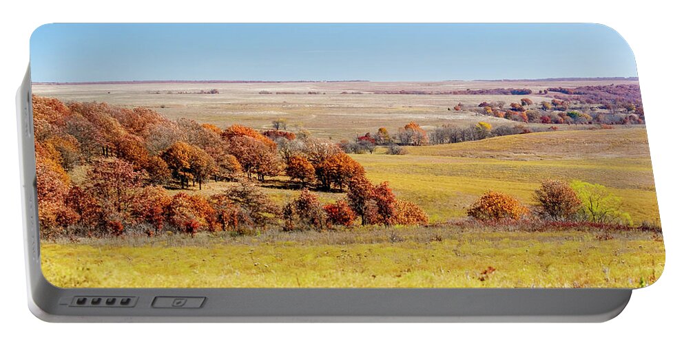 Psi Portable Battery Charger featuring the photograph Osage Indian reservation, Oklahoma OK USA by Ohad Shahar