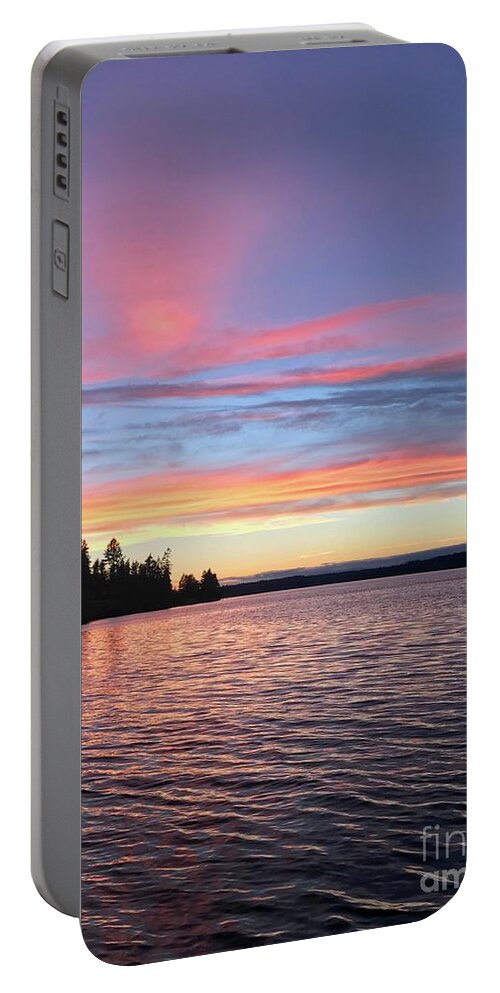 Photography Portable Battery Charger featuring the photograph Otso Point Sunset by Sean Griffin