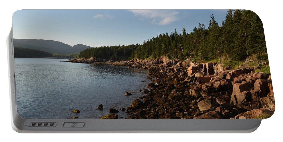 Acadia National Park Portable Battery Charger featuring the photograph Otter Cove by Janice Adomeit