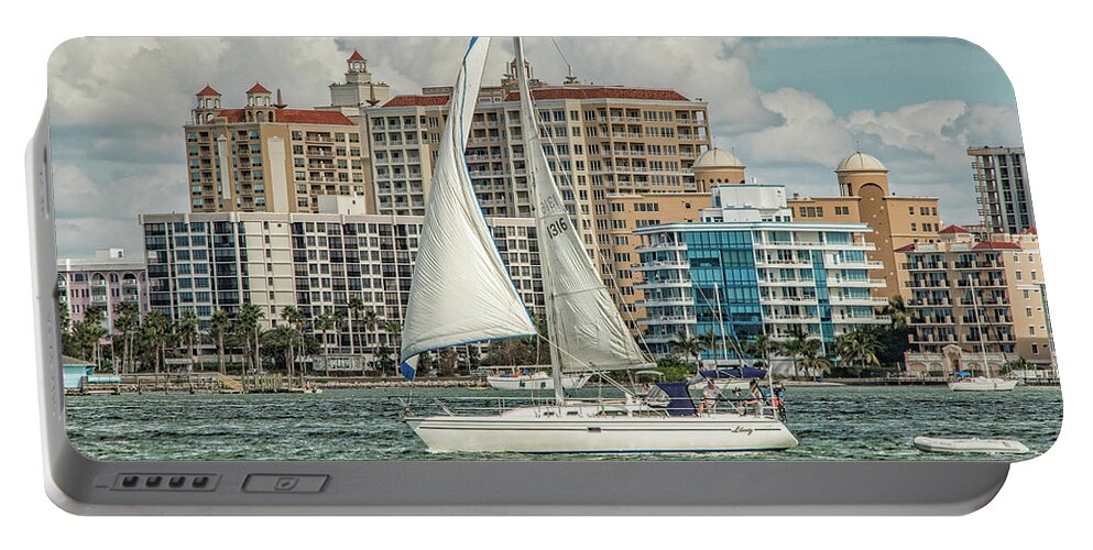 Sarasota Portable Battery Charger featuring the photograph Our City by Richard Goldman