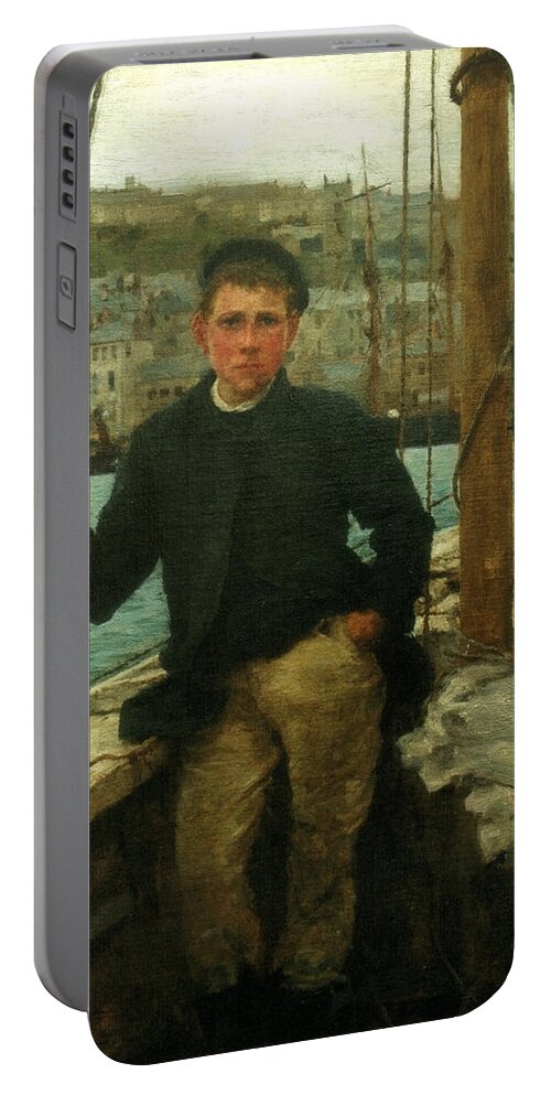 Jack Portable Battery Charger featuring the painting Our Jack by Henry Scott Tuke