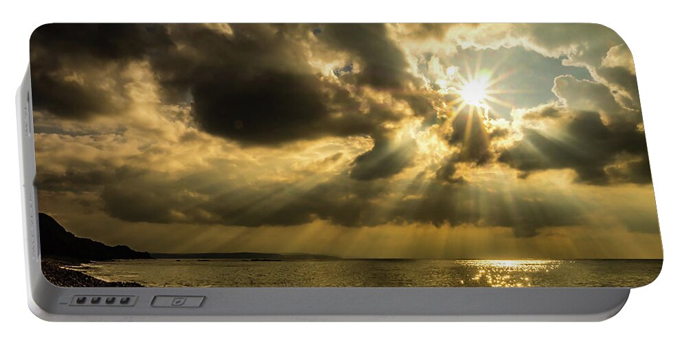 Seascape Portable Battery Charger featuring the photograph Our Star by Nick Bywater