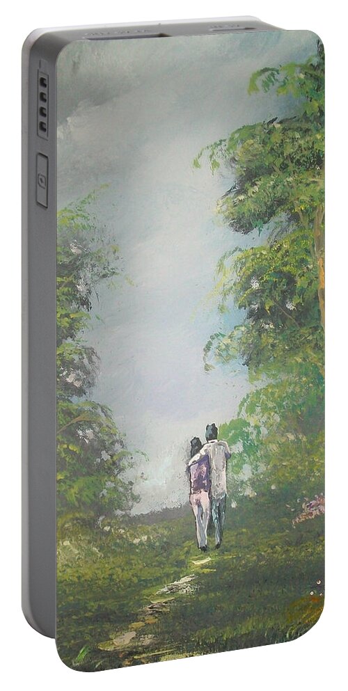 Art Portable Battery Charger featuring the painting Our Time Together by Raymond Doward